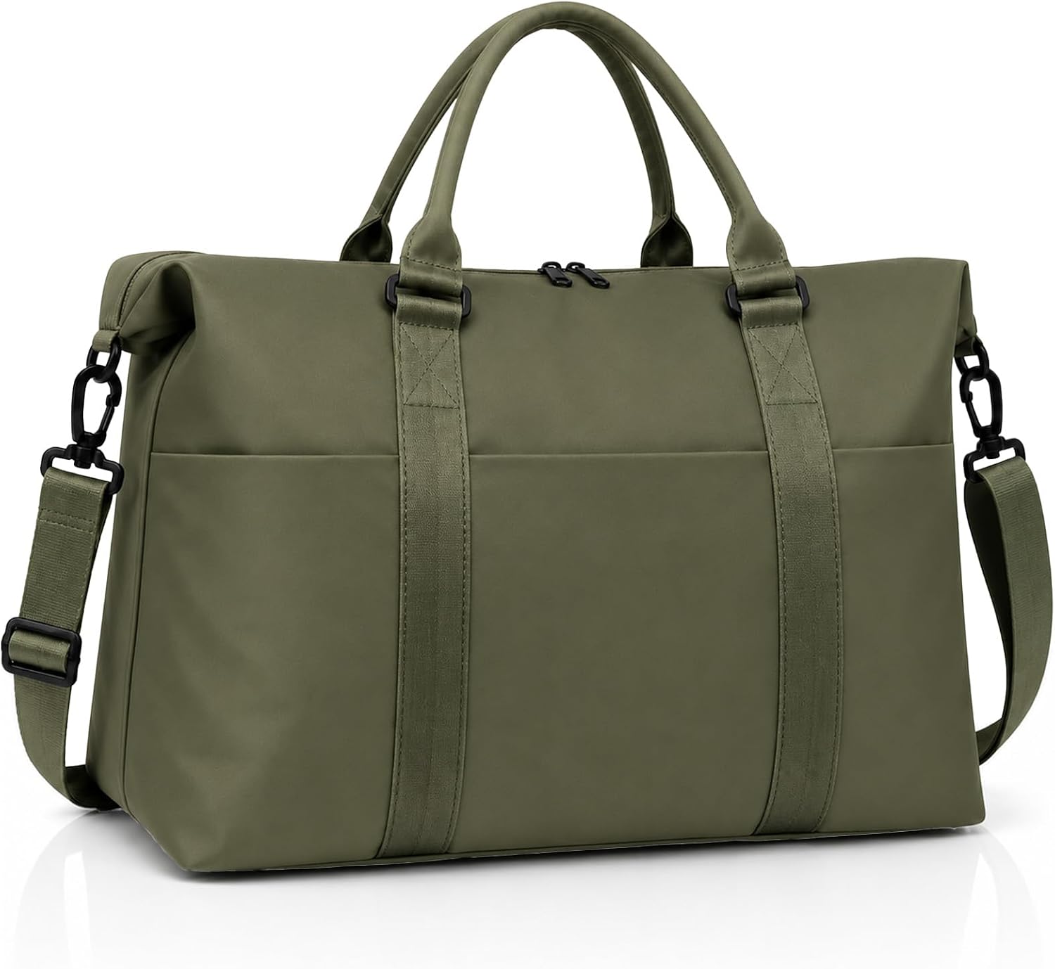 Travel Duffle Bag for Women, Carry On Weekender Tote with Trolley Sleeve