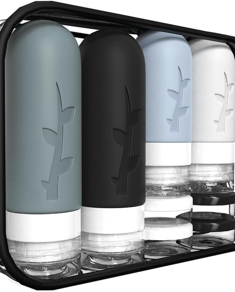 18pack Travel Bottles for Toiletries,TSA Approved Silicone Travel Containers for Toiletries,Leak Proof Refillable Liqus Shampoo And Conditioner travel Essentials toiletry Bottles